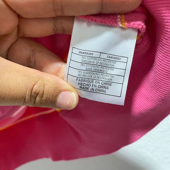 Nike Sportwear Pocket Full Zip Hooded Jacket PinK Large ( 12-14 ) Striped - Picture 6 of 7